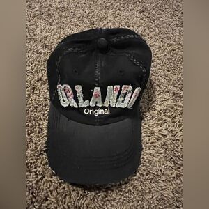 Black Orlando Florida Hat